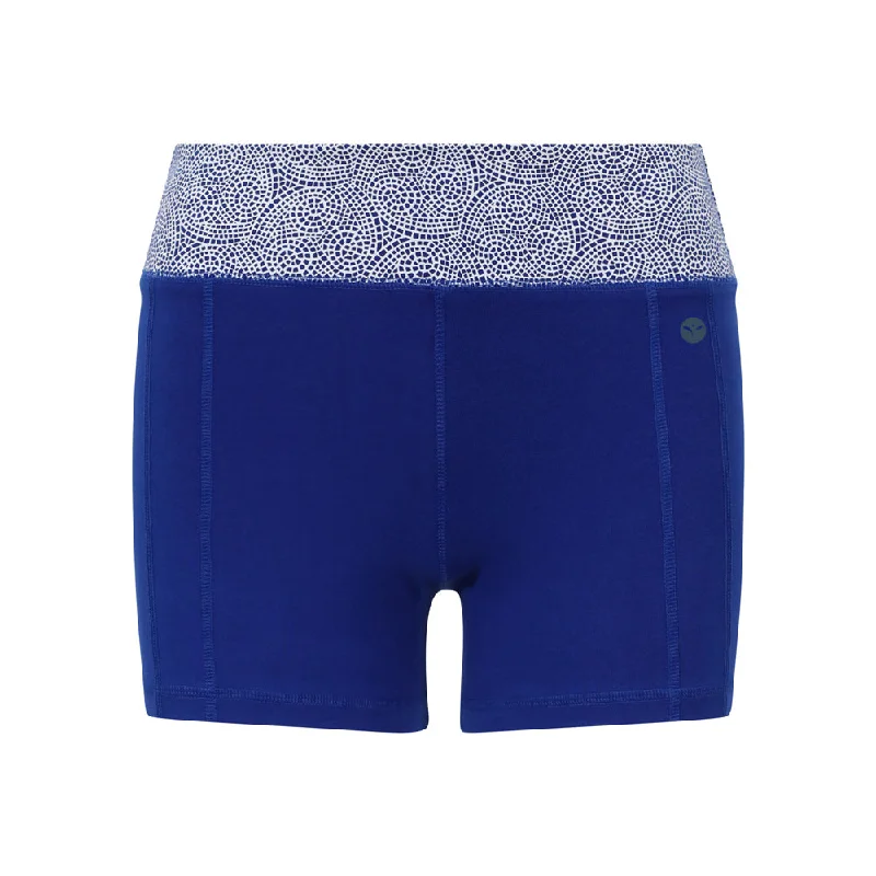 Soft Yoga Shorts for Comfort and Relaxation -Cool Chakra Yoga Shorts Blue