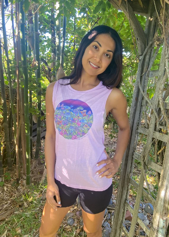 Yoga Tops for Comfort and Style -Entheogenic "Magic" Mushrooms Boyfriend Tee