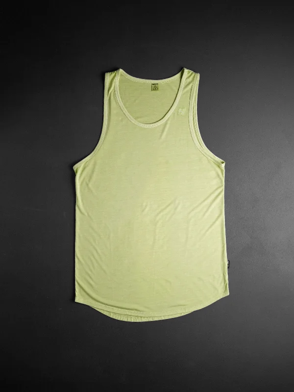 Yoga Tops with Breathable Fabric -MOTO TANK - GREEN