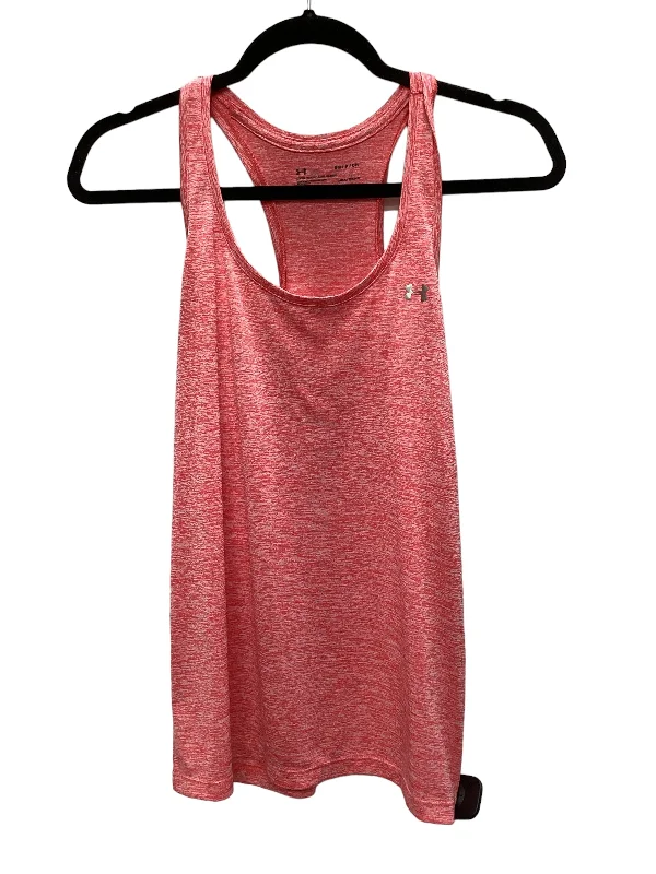 Yoga Tops with Spaghetti Straps -Coral Athletic Tank Top Under Armour, Size S