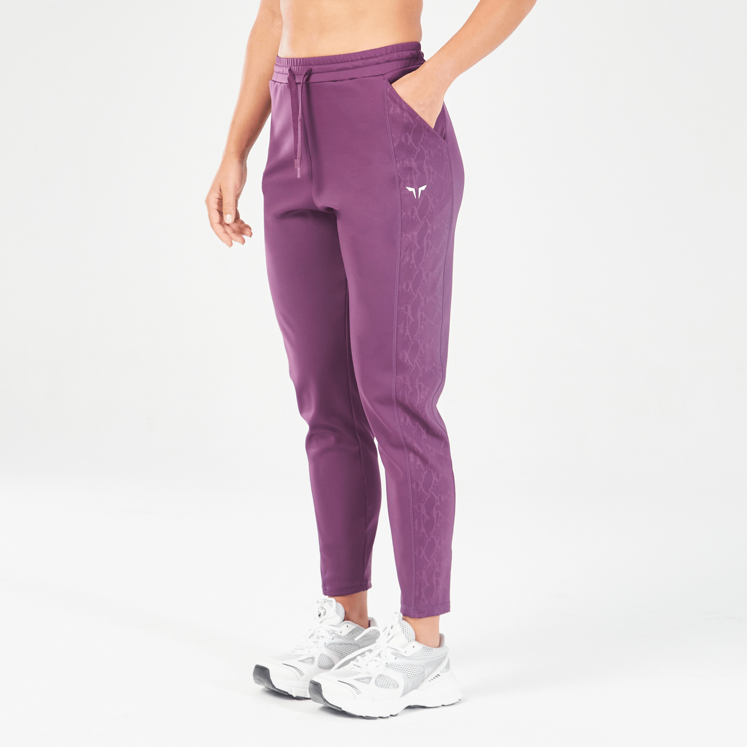 Soft, Stretchable Yoga Pants for Women -Core Track Pants - Shadow Purple