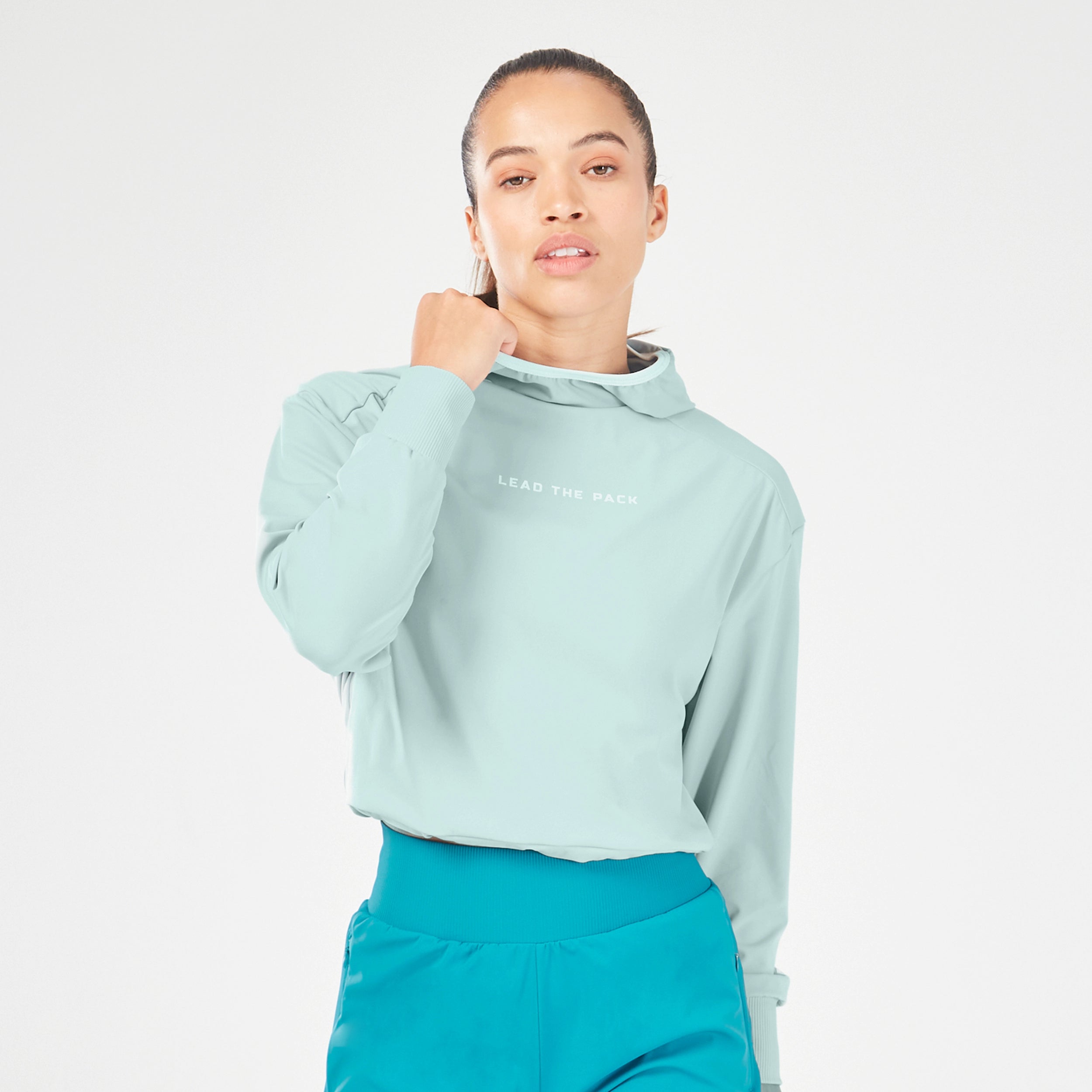 Women's Yoga Tops for Comfort and Flexibility -Core Velocity Hoodie - Grey Mist