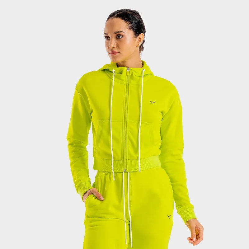 Stylish Yoga Tops for Women’s Fitness -Core Zip Up - Neon