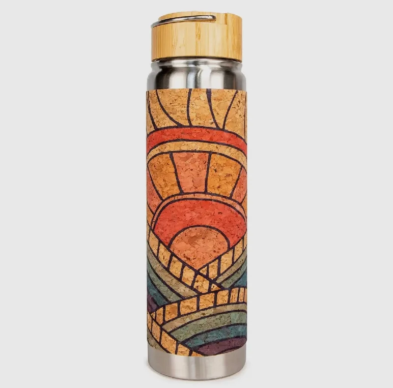 Compression Fit Yoga Pants -Yoloha Mountain Magic 24oz Cork Stainless Steel Water Bottle Compression Fit Yoga Pants -Yoloha Mountain Magic 24oz Cork Stainless Steel Water Bottle