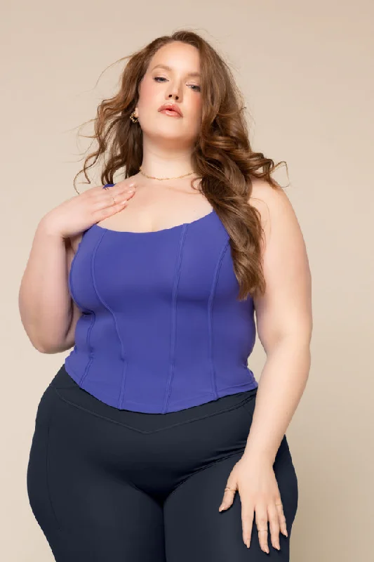 Yoga Tops for Women Who Love Yoga -Corset Cami - Iris