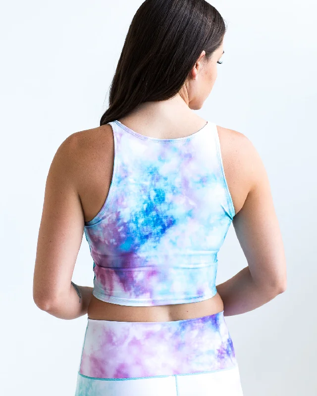 Yoga Pants for Flexibility -Cotton Candy Crop Top