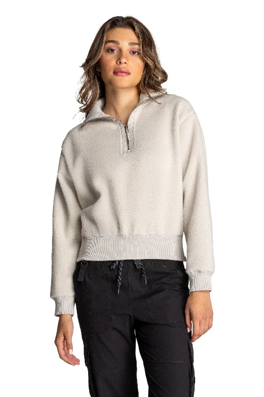 Breathable Yoga Tops for Hot Yoga Classes -CozySport Sherpa Pullover