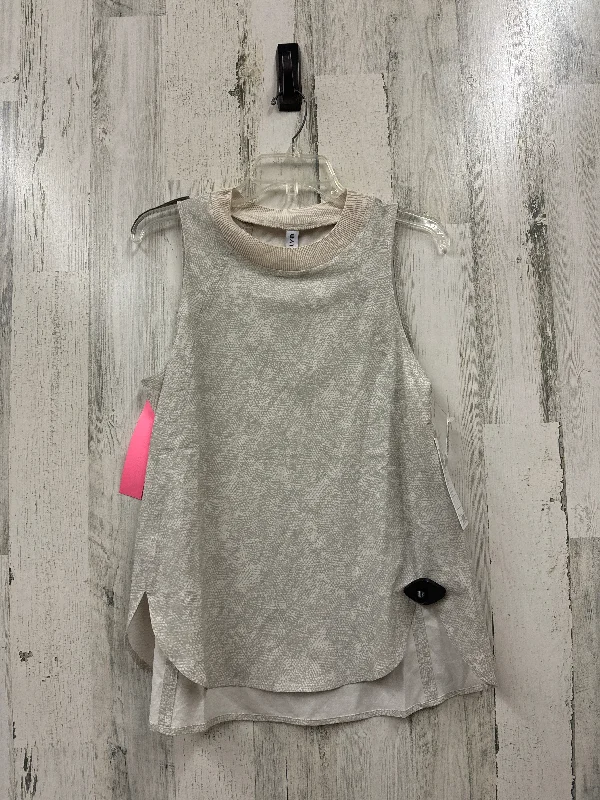 Yoga Tops for Flexibility in Every Pose -Cream Athletic Tank Top Athleta, Size S