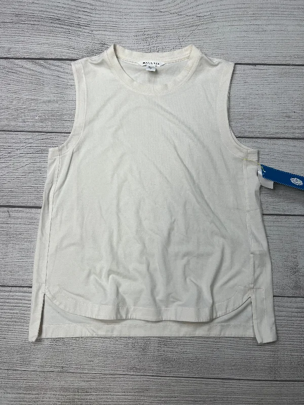 Cotton Yoga Tops for Comfort -Cream Athletic Tank Top Athleta, Size S