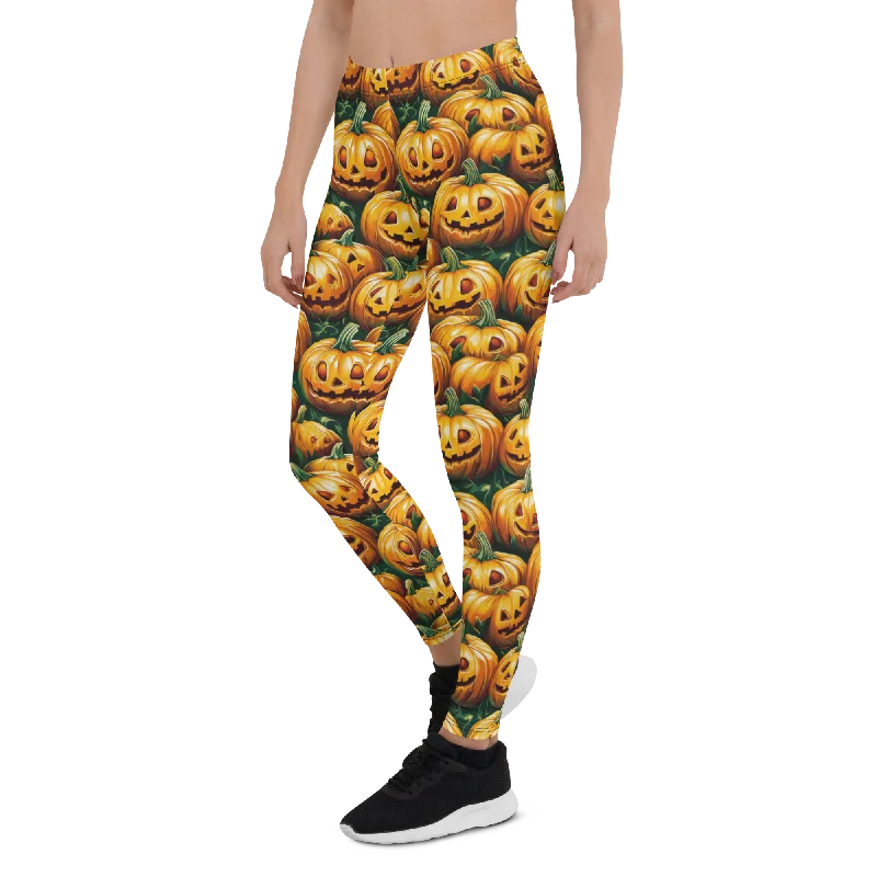 Stylish Compression Yoga Pants -Creepy Pumpkin Leggings