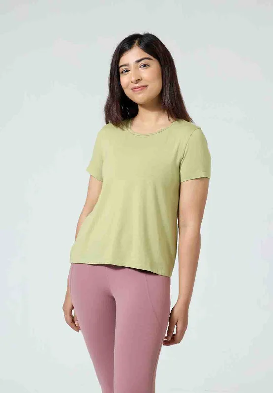 Yoga Tops for Everyday Yoga -Softest Tee - Crew Neck