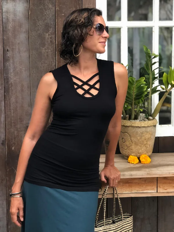 Adjustable Yoga Tops for Comfort -Criss Cross Top