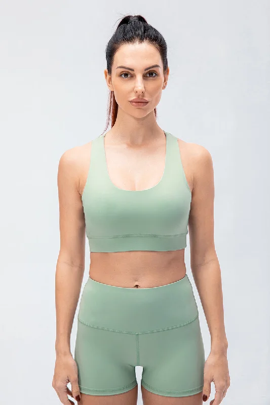 Yoga Bar with Omega-3 Fatty Acids -Crisscross Push-up Bras Medium Support