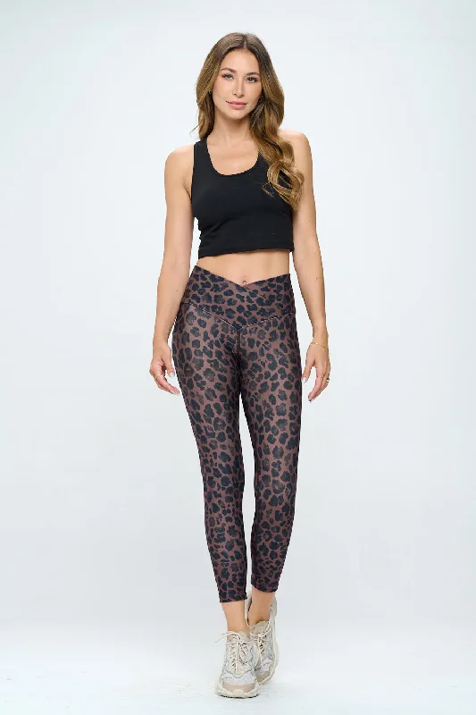 Comfortable Yoga Pants for Total Flexibility -Cristina - Espresso Large Cheetah Cross Over 7/8 Legging (High-Waist) Comfortable Yoga Pants for Total Flexibility -Cristina - Espresso Large Cheetah Cross Over 7/8 Legging (High-Waist)