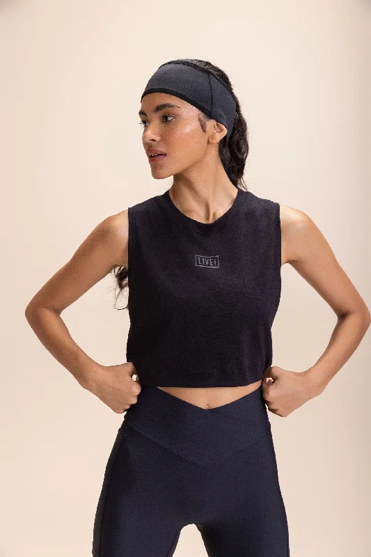 Yoga Tops for High-Intensity Training -Crop Tank top LIVE! Turn