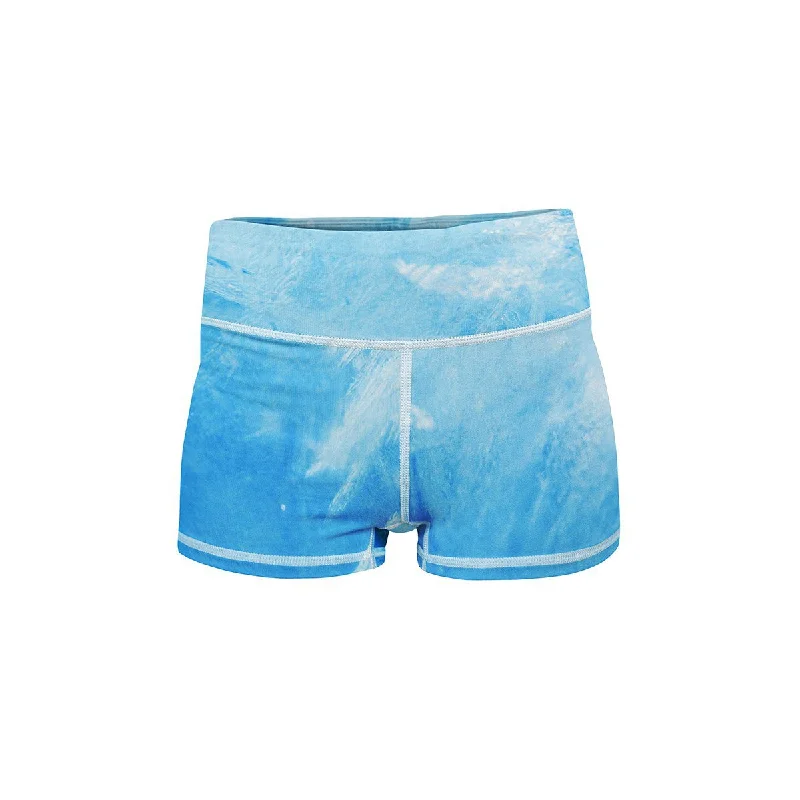High-Waisted Yoga Shorts for Comfort -Crystalline Yoga Shorts
