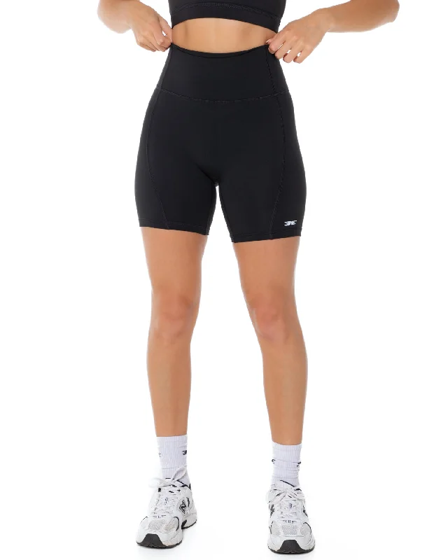 Yoga Shorts for Flexibility and Support -Curve Shorts - Black