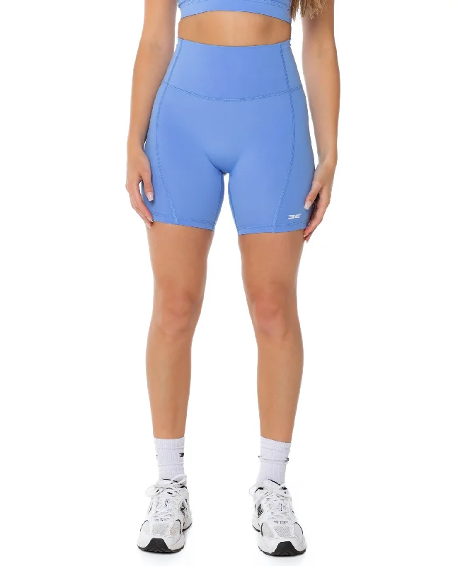 Comfortable Yoga Shorts for Yoga Practice -Curve Shorts - Powder Blue