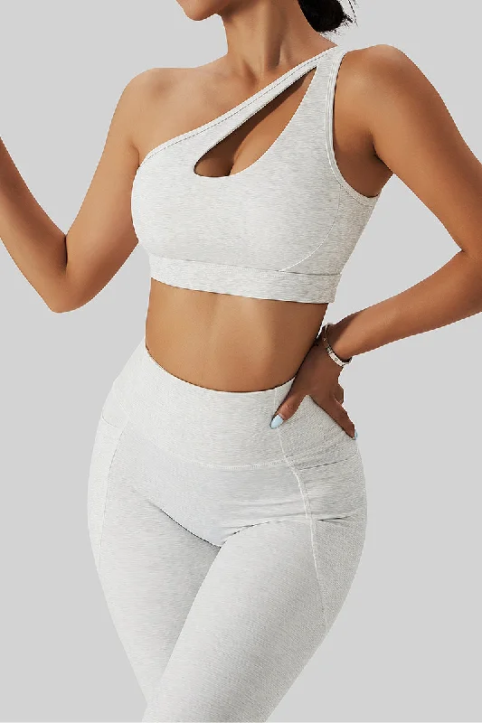 Yoga Bar with Healthy Fats for Weight Loss -One Shoulder Sports Bra