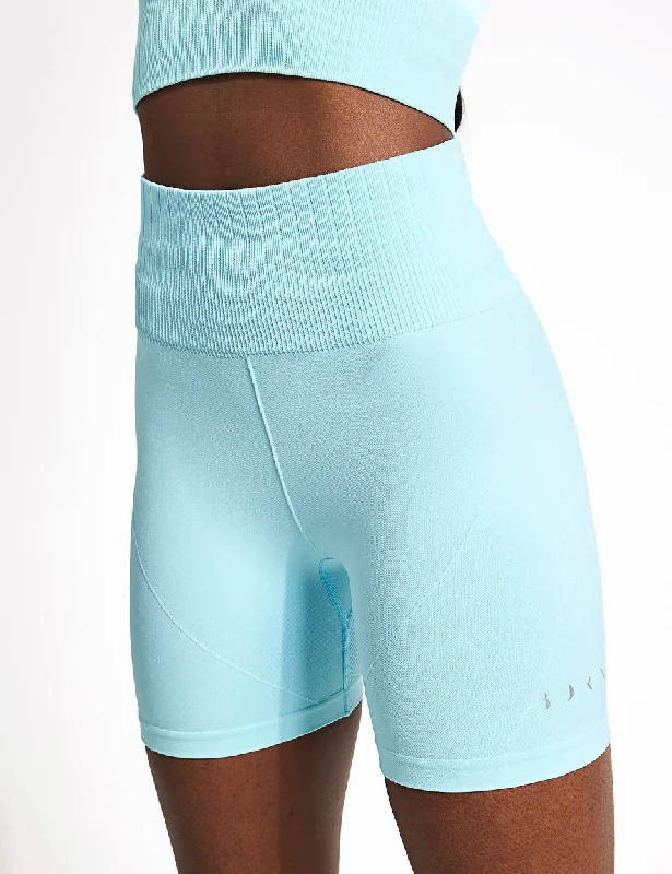 Yoga Shorts for Intense Practice -Dana Short - Blue Soft