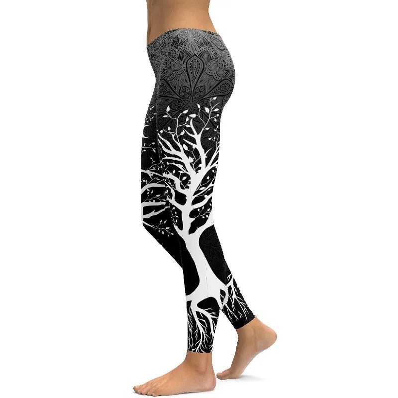 Yoga Pants for Every Practice and Pose -Dark Tree of Life Leggings