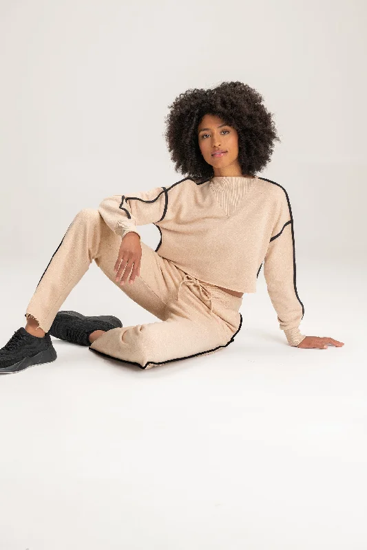 Yoga Tops for Supportive Fit and Flexibility -Daybreak Cropped Sweatshirt