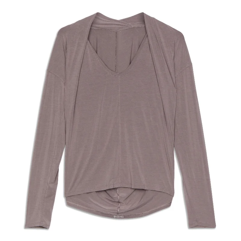 Yoga Tops for Mobility and Flexibility -Deep Stretch Long Sleeve Shirt - Resale