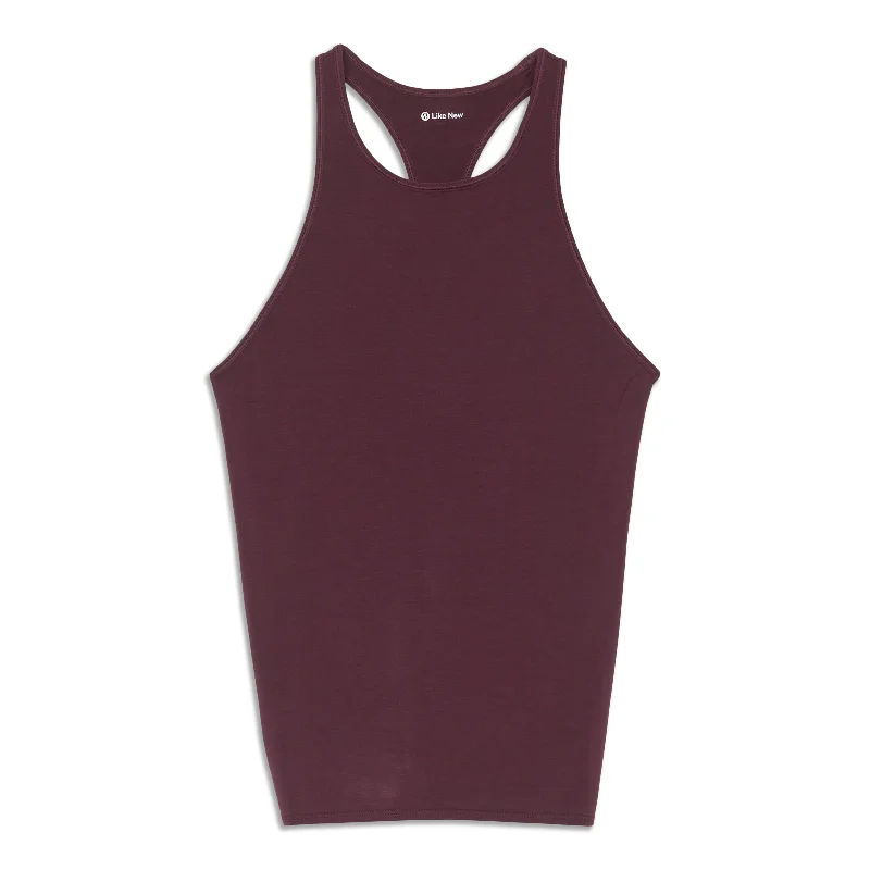 Women's Yoga Tops for Everyday Fitness -Deep Stretch Racerback Tank Top - Resale