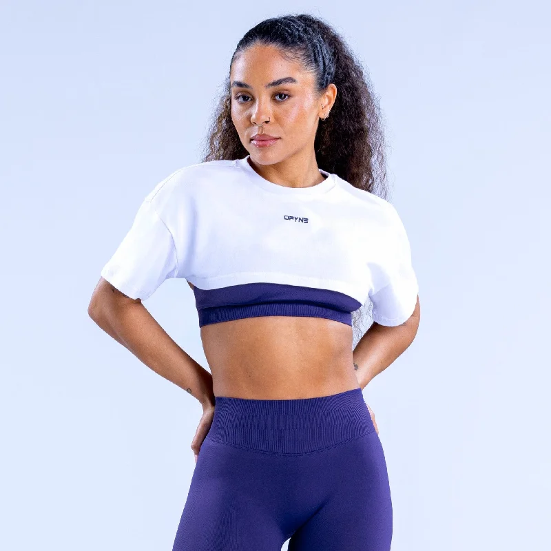 Soft Cotton Yoga Tops for Comfort -Revive Super Crop Tee