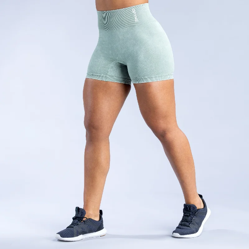Yoga Shorts for Fitness and Flexibility -Valkyrie Acid Wash Shorts