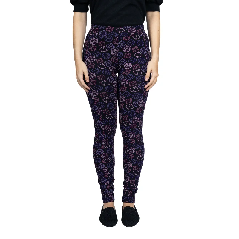 Seamless Yoga Pants for Everyday Comfort -Dice Adults Leggings with Pockets
