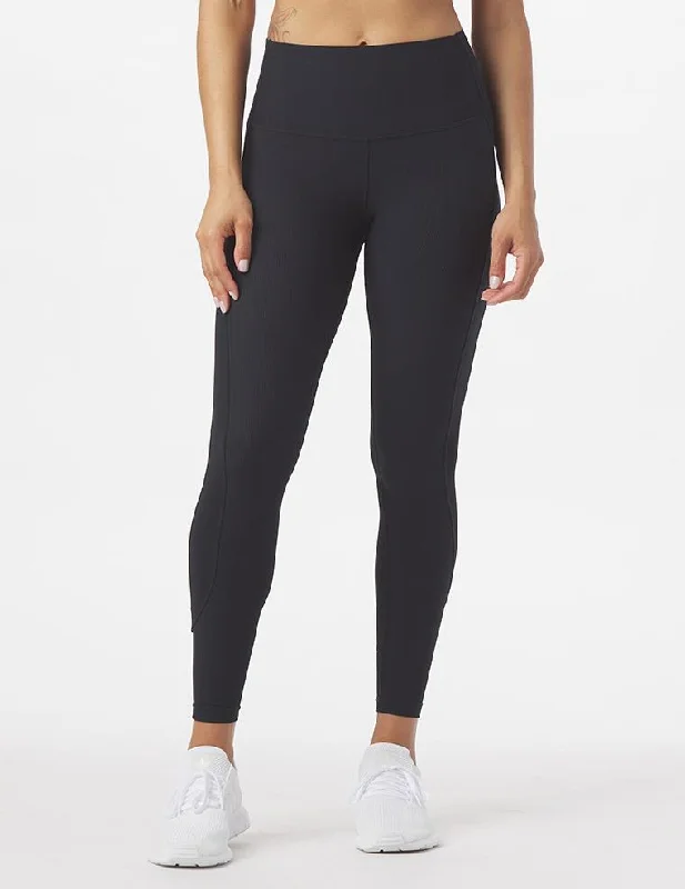Yoga Pants for Ultimate Comfort -Directional Legging: Black