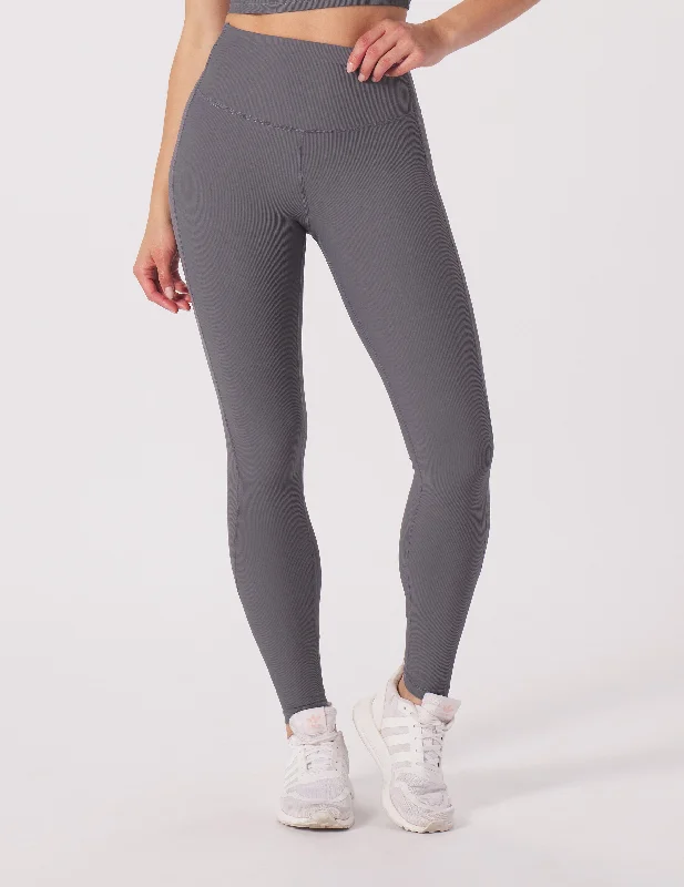 Women's Yoga Pants with Compression -Directional Legging: Carbon