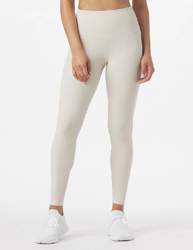 Soft and Stretchy Yoga Pants for Flexibility -Directional Legging: Oatmilk