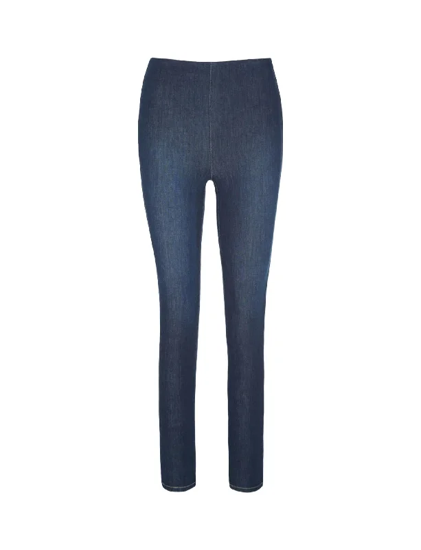 Yoga Shorts for Body Confidence -Do It All Denim Legging In Indigo