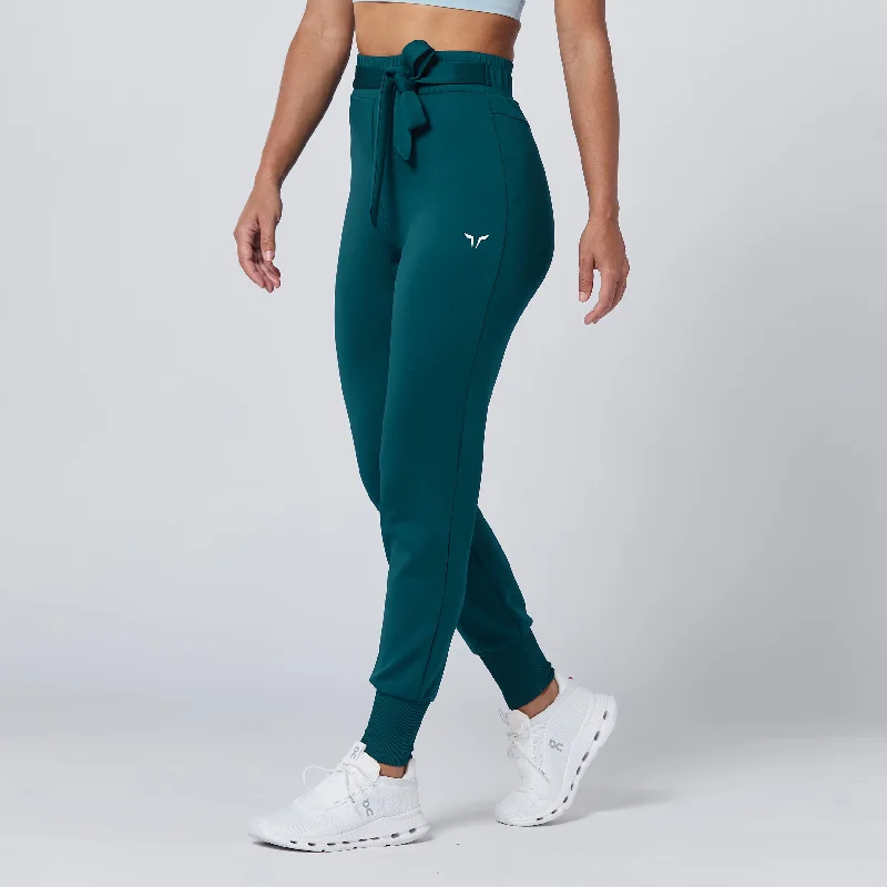 High-Compression Yoga Pants for Strength -Do Knot Joggers 2.0 - Teal