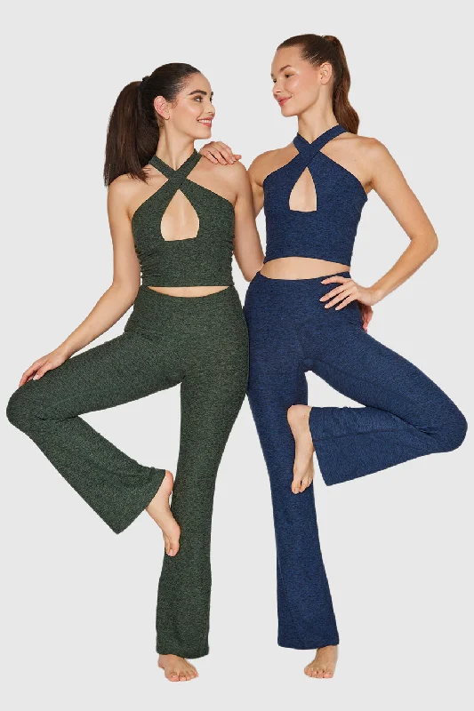 Stretch Yoga Tops for Flexibility -Don’t Cross Me Halter Tank