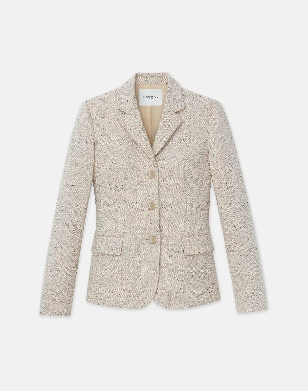 Women's Yoga Shorts for Flexibility -Donegal Tweed Academy Blazer