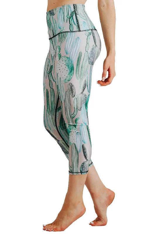 Comfortable Yoga Pants -Don't Be a Prick Printed Yoga Crops