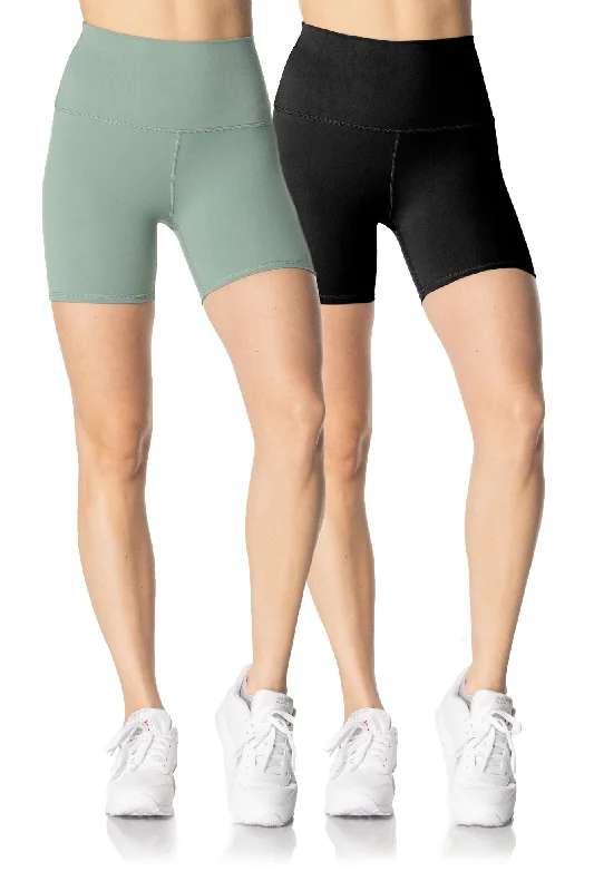 Loose Yoga Tops for Relaxing -Double It Shorts (Pack of 2)