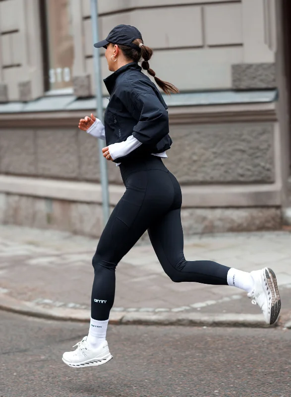 Stylish High-Waisted Yoga Pants -Double Pocket Tights