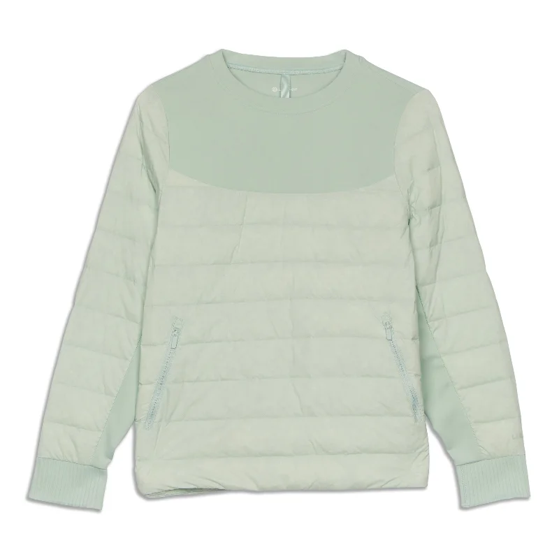 Yoga Tops for Support and Comfort in Class -Down And Around Crew - Resale