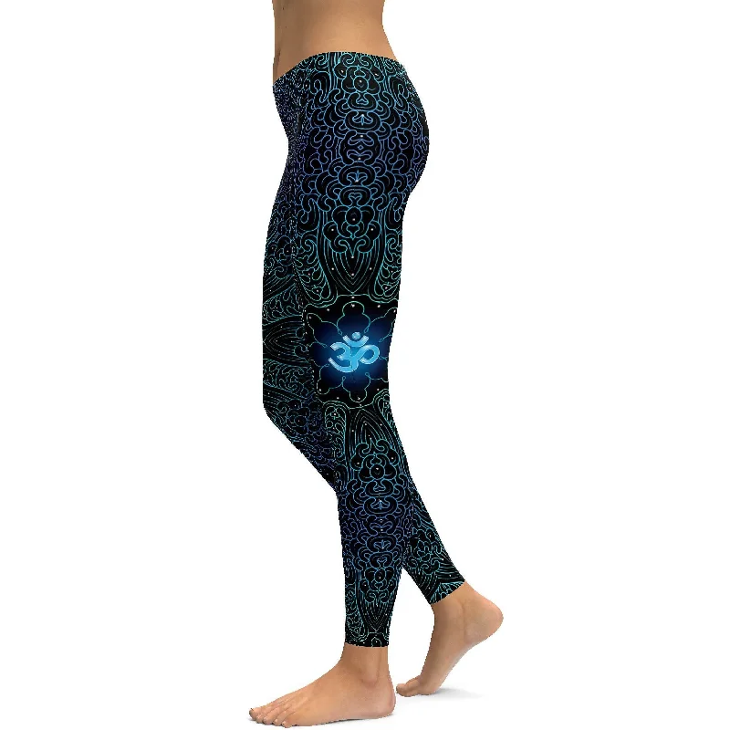 Yoga Pants for Relaxing and Stretching -Dreamy OM Leggings