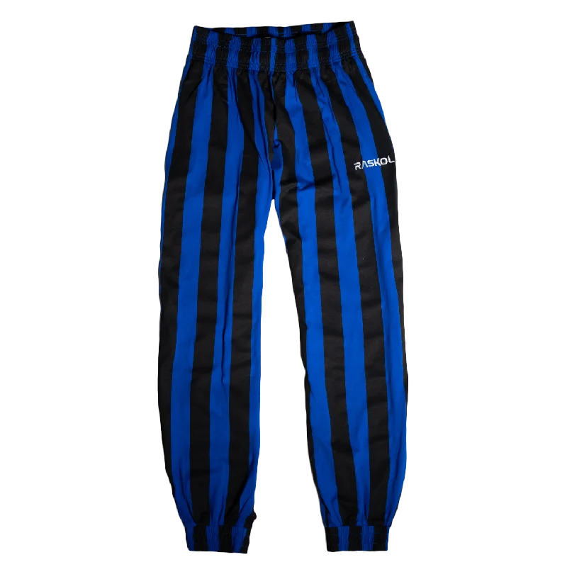 Breathable Yoga Pants for Comfort -DUMP COVER 2.0 (BLUE STRIPED Parachute Pants)