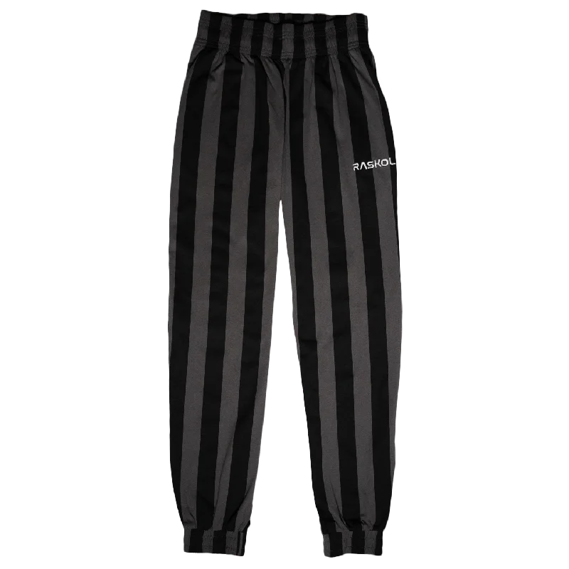 Yoga Pants for Comfort and Support -DUMP COVER 2.0 (CHARCOAL STRIPED Parachute Pants)