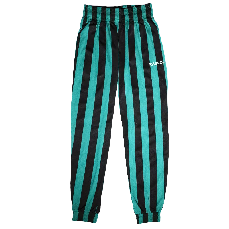 Yoga Pants with Pockets -DUMP COVER 2.0 (MINT STRIPED Parachute Pants)