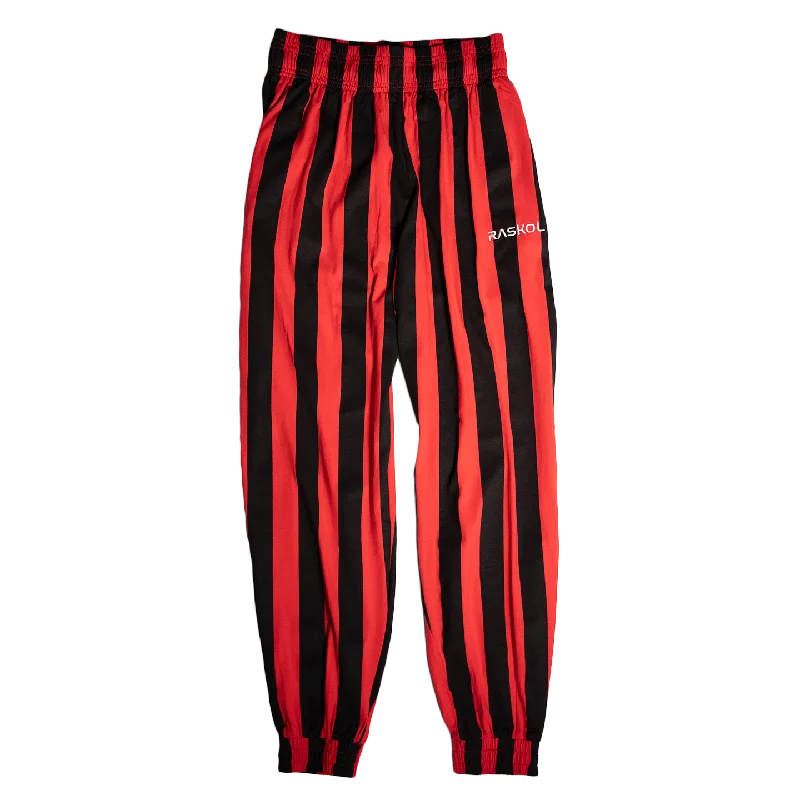 Yoga Pants for Yoga and Fitness -DUMP COVER 2.0 (RED STRIPED Parachute Pants)