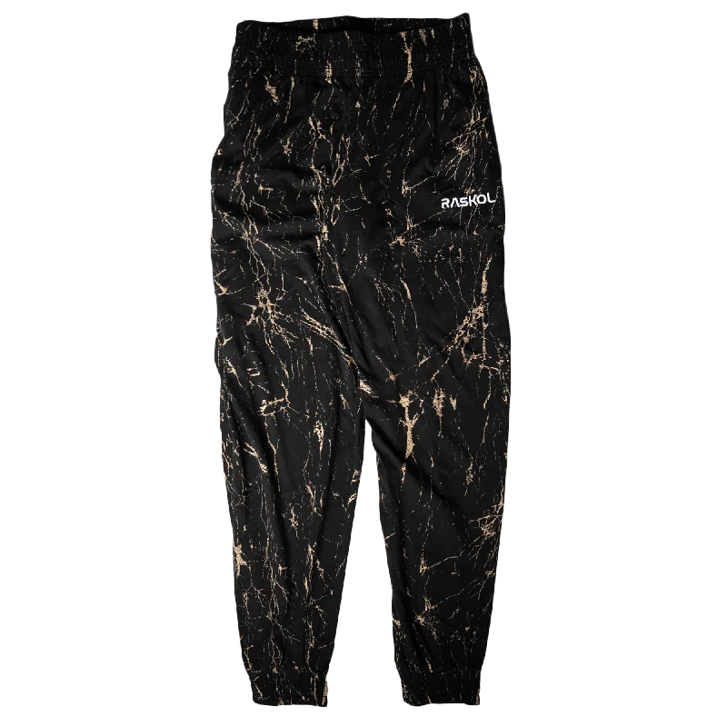 Performance Yoga Pants -DUMP COVER 2.0 (BLACK MARBLE Parachute Pants)