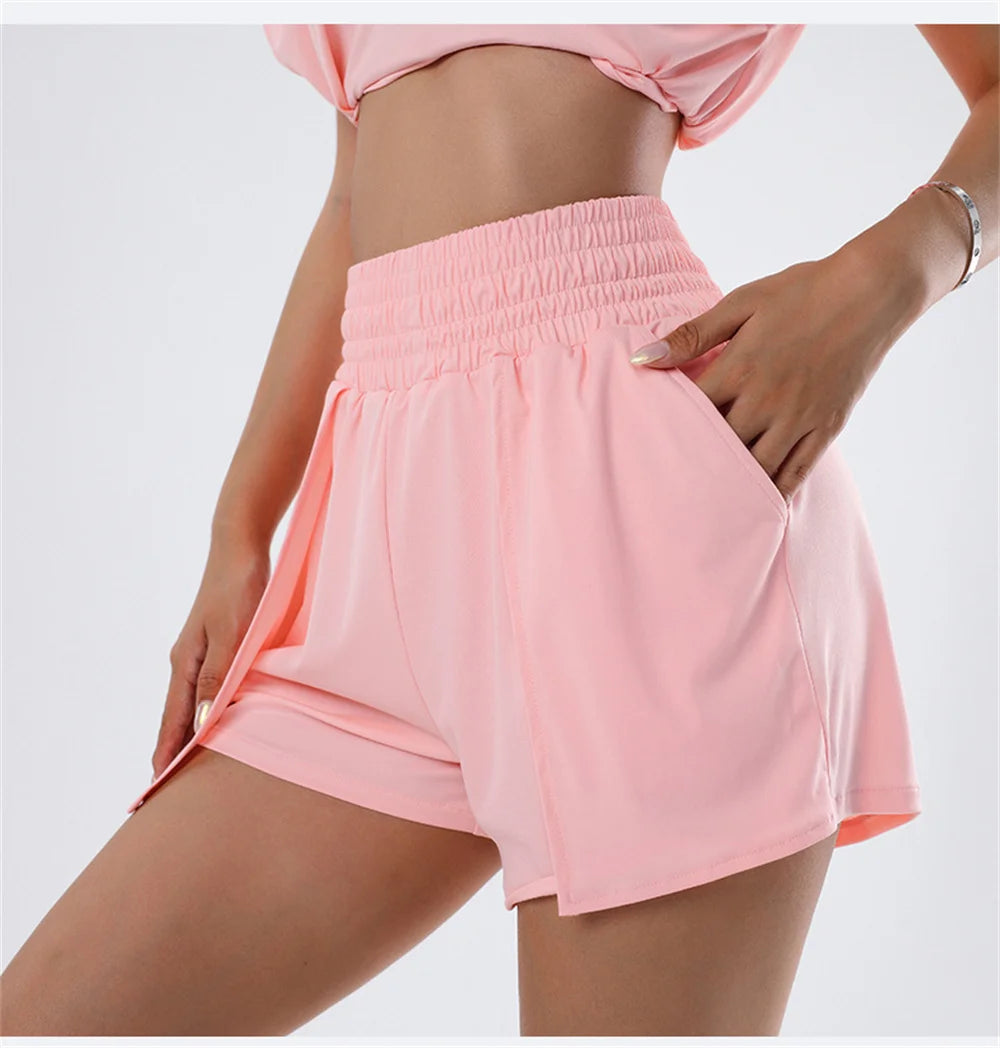 Yoga Shorts for Flexibility and Power Yoga -Duo Layer Yoga Shorts