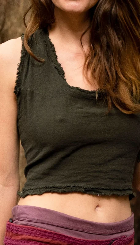 Versatile Yoga Tops for All Types of Yoga -Earthy Top - Moss Green